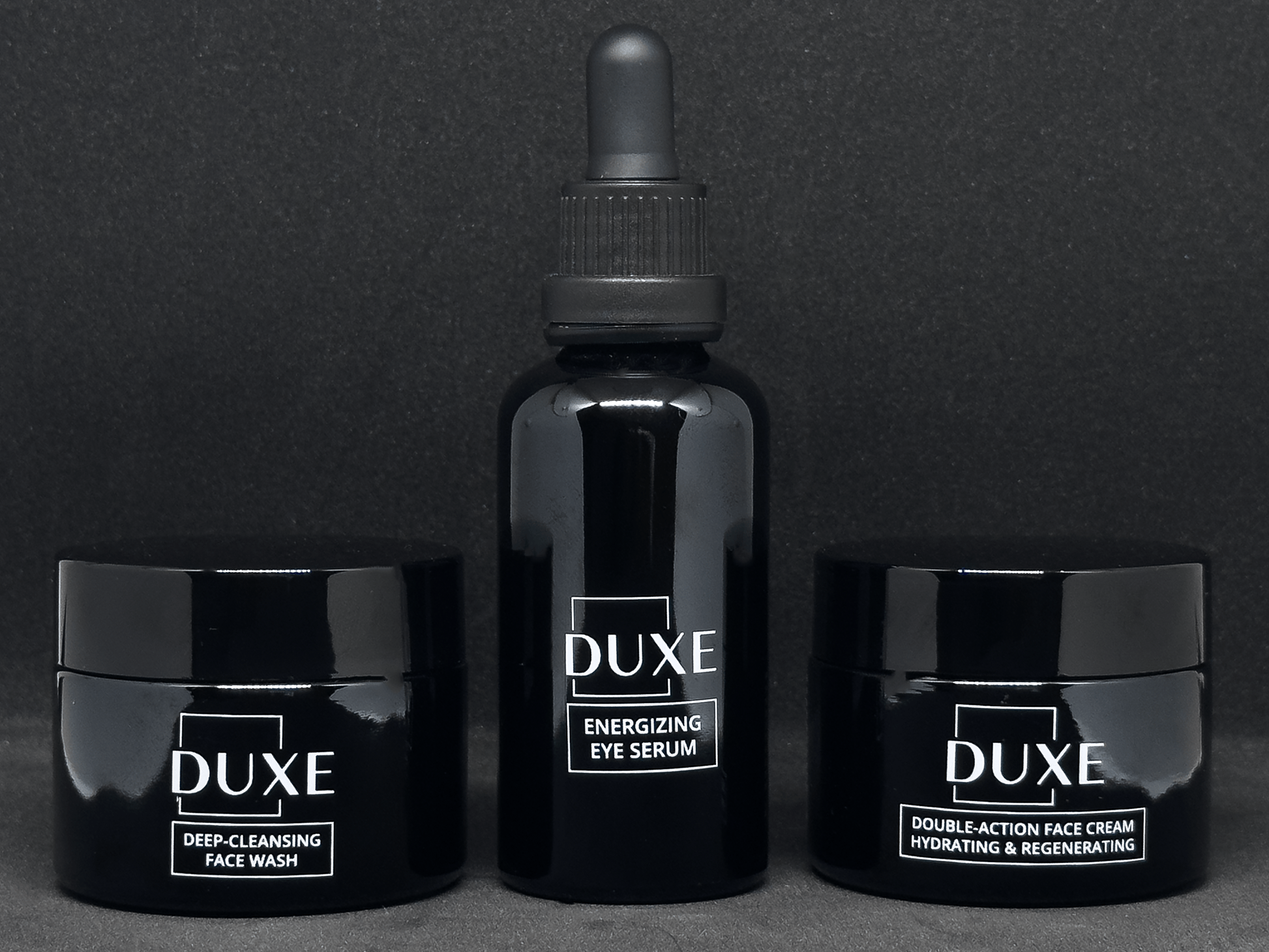 Комплект за мъже от anti age крем, face wash и серум против тъмни кръгове Duxe 