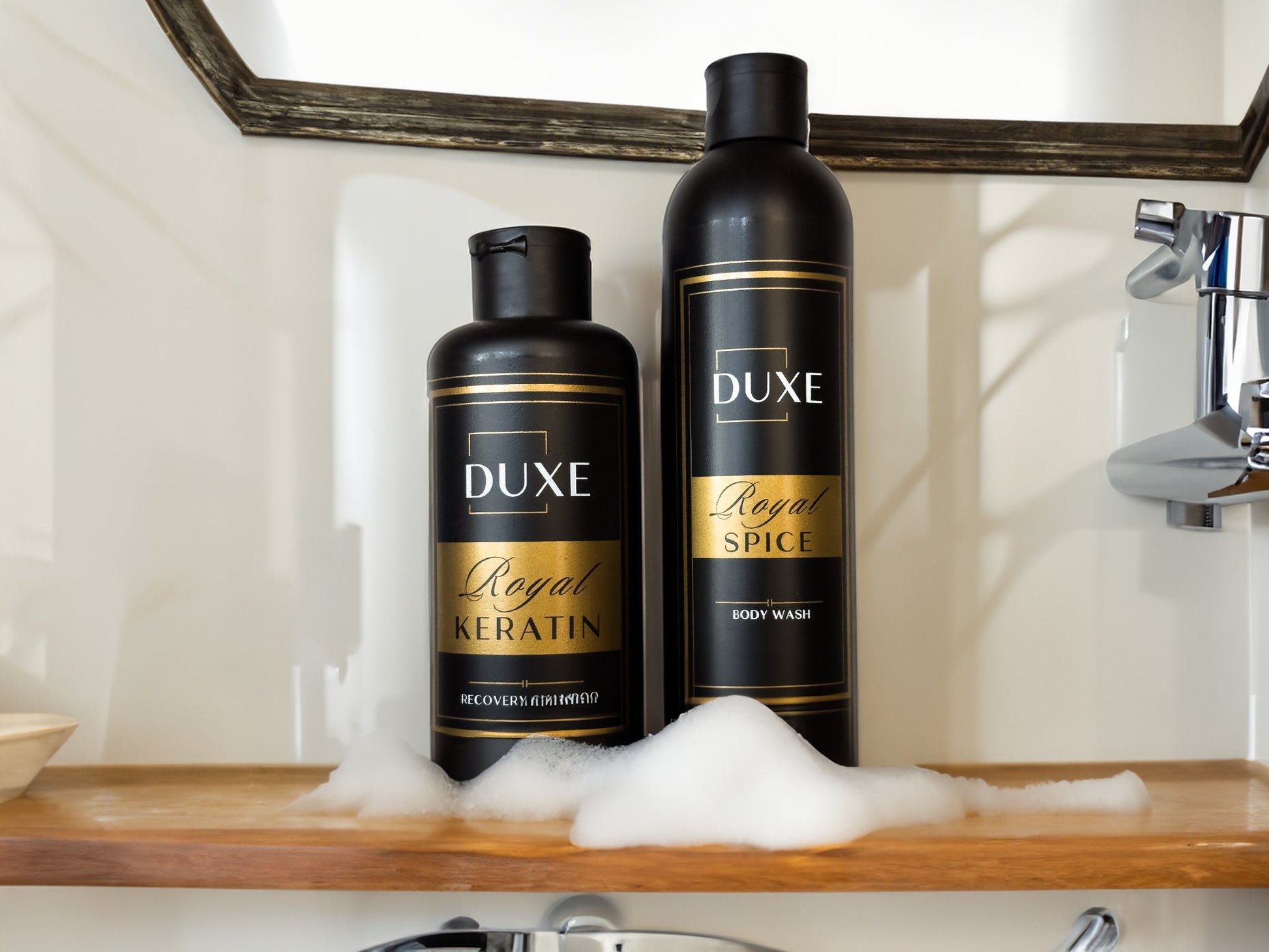 Душ гелове, шампоани за коса и тяло за мъже duxe