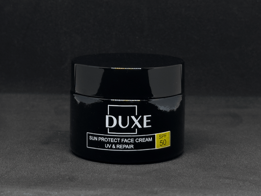 Слъцезащите крем за лице 50 SPF duxe 